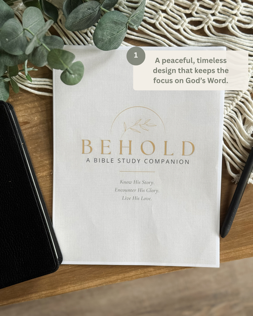 BEHOLD: A Bible Study Companion | Classic Linen | Digital Download